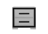 AMELIA GREY BLACK NIGHTSTAND