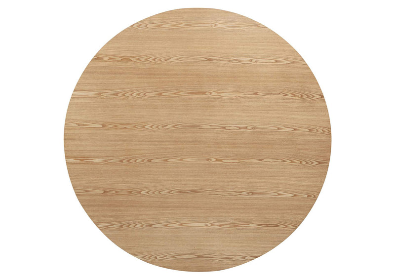 122500-S5B Andrews 5-piece Round Dining Table Set Light Ash and Black