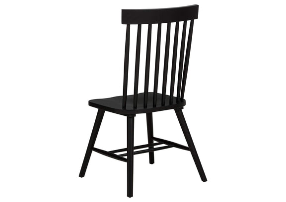 122500-S5B Andrews 5-piece Round Dining Table Set Light Ash and Black