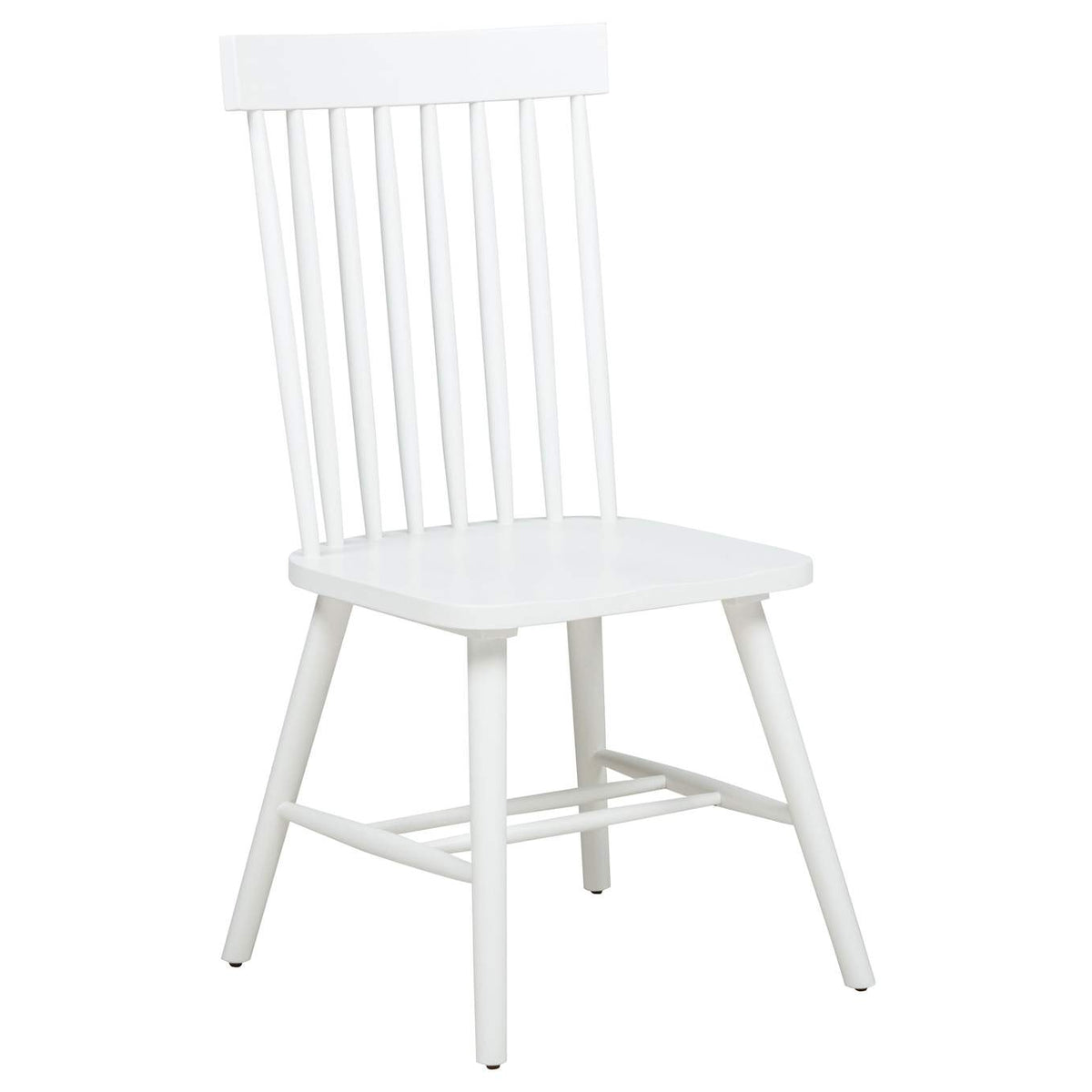 122500-S5W Andrews 5-piece Round Dining Table Set Light Ash and White