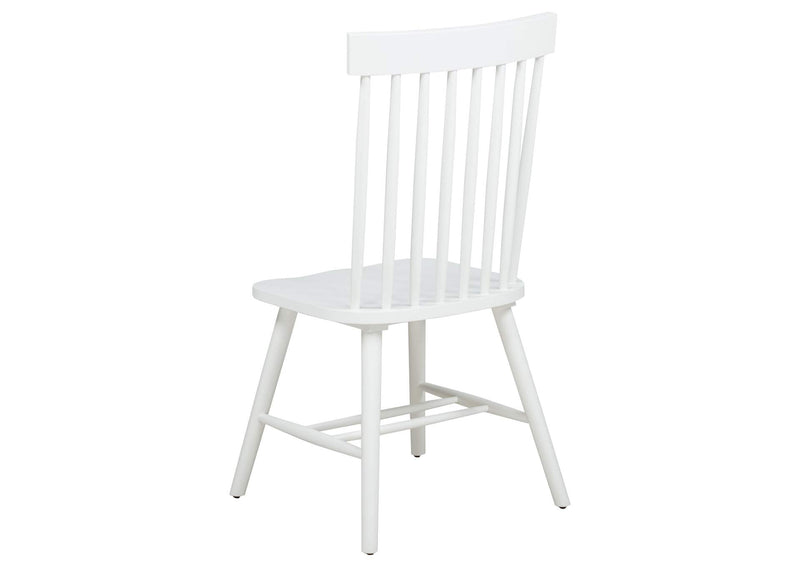 122500-S5W Andrews 5-piece Round Dining Table Set Light Ash and White