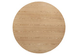 122500-S5 Andrews 5-piece Round Wood Dining Room Table Set Light Ash
