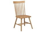 122500-S5 Andrews 5-piece Round Wood Dining Room Table Set Light Ash