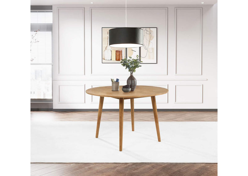 122500 Andrews 48-inch Round Wood Dining Room Table Light Ash