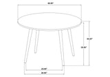 122500 Andrews 48-inch Round Wood Dining Room Table Light Ash