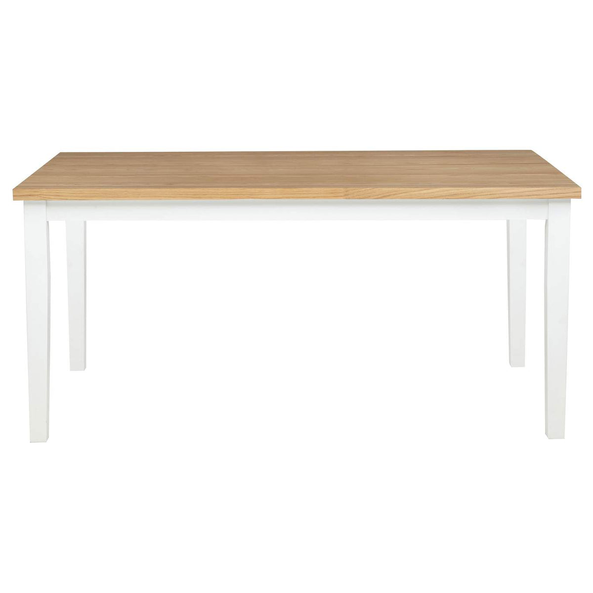 122501-S7W Andrews 7-piece Rectangular Dining Set Light Ash and White