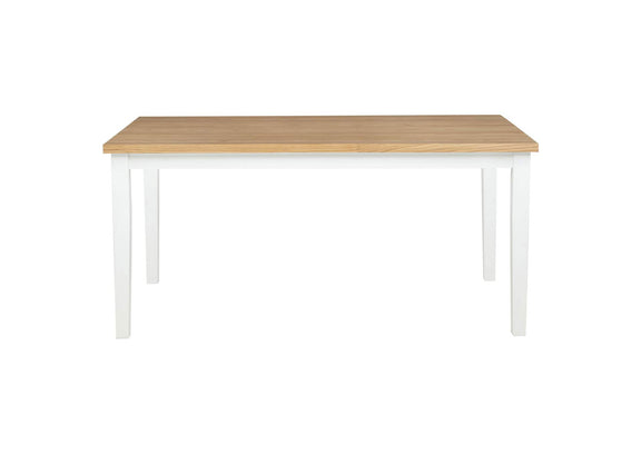 122501-S7W Andrews 7-piece Rectangular Dining Set Light Ash and White