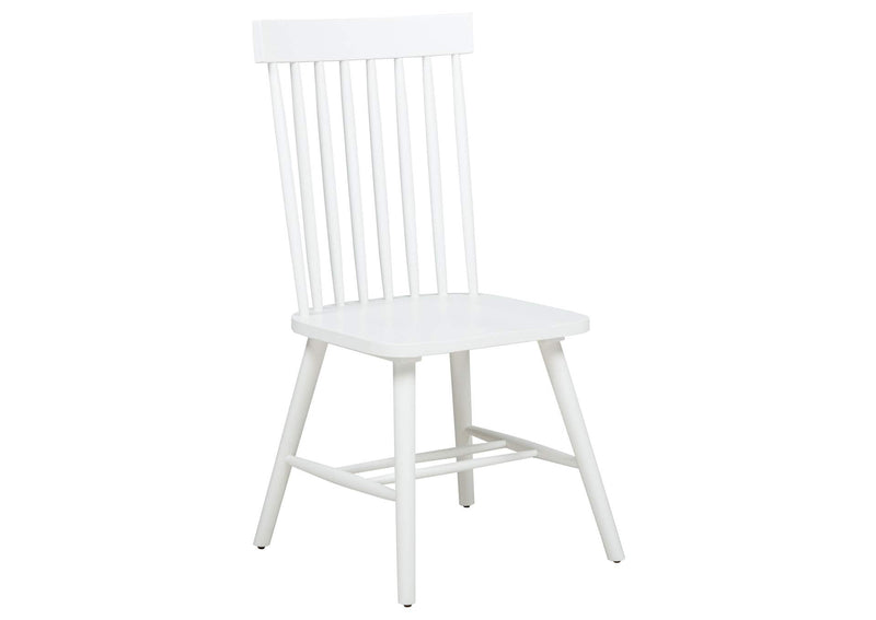 122501-S7W Andrews 7-piece Rectangular Dining Set Light Ash and White