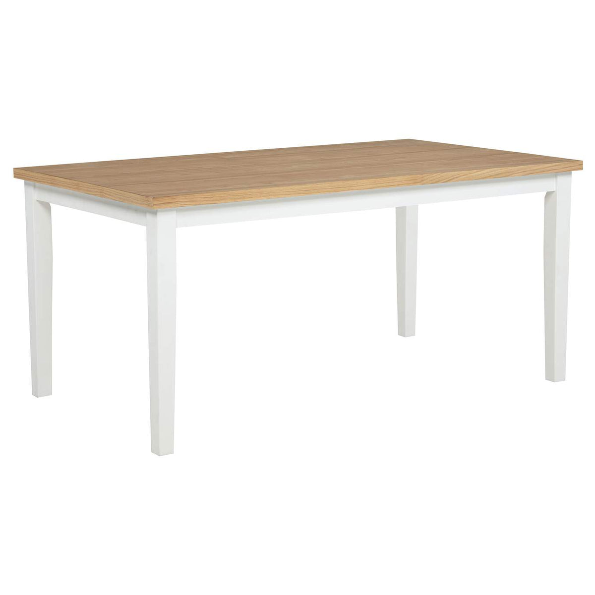 122501-S7 Andrews 7-piece Rectangular Dining Set Light Ash and White
