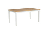 122501 Andrews 66-inch Rectangular Dining Table Light Ash and White