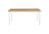 122501 Andrews 66-inch Rectangular Dining Table Light Ash and White
