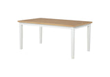 122501 Andrews 66-inch Rectangular Dining Table Light Ash and White