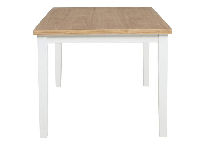 122501 Andrews 66-inch Rectangular Dining Table Light Ash and White