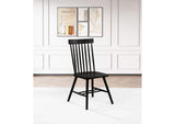 122502BLK Andrews Windsor Spindle Back Dining Side Chair Black (Set of 2)