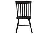 122502BLK Andrews Windsor Spindle Back Dining Side Chair Black (Set of 2)