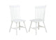122502WHT Andrews Windsor Spindle Back Dining Side Chair White (Set of 2)