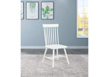 122502WHT Andrews Windsor Spindle Back Dining Side Chair White (Set of 2)