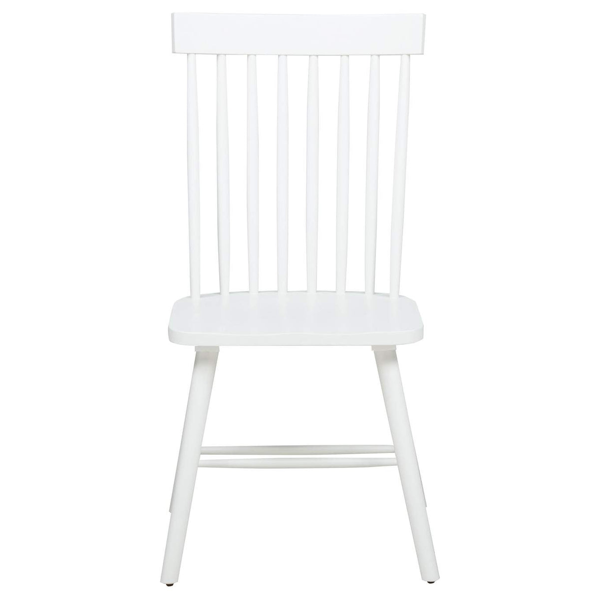 122502WHT Andrews Windsor Spindle Back Dining Side Chair White (Set of 2)