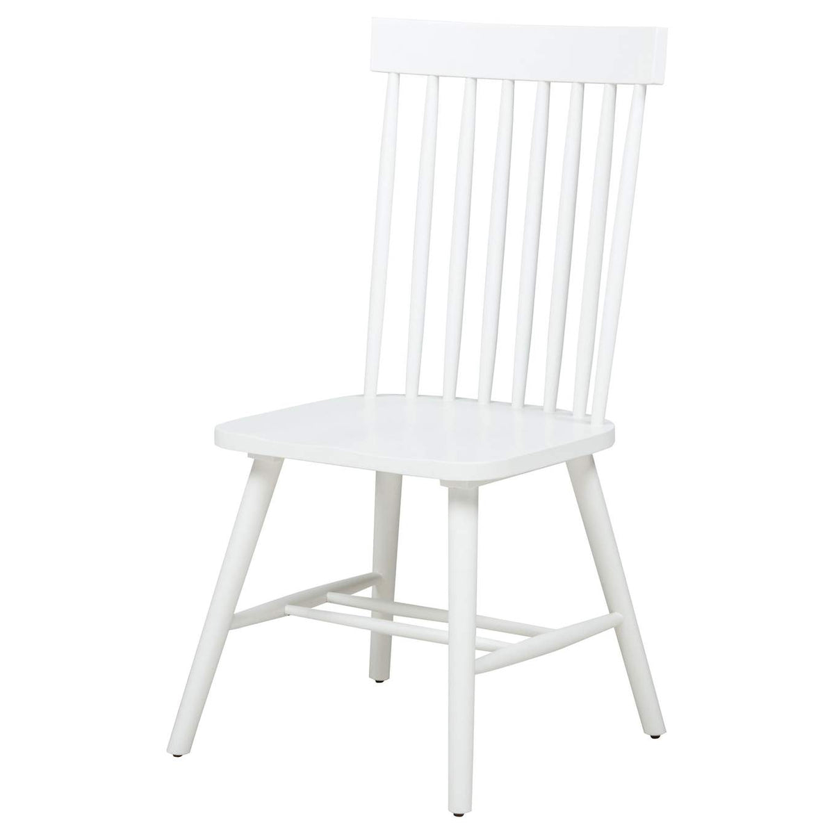 122502WHT Andrews Windsor Spindle Back Dining Side Chair White (Set of 2)