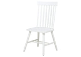 122502WHT Andrews Windsor Spindle Back Dining Side Chair White (Set of 2)