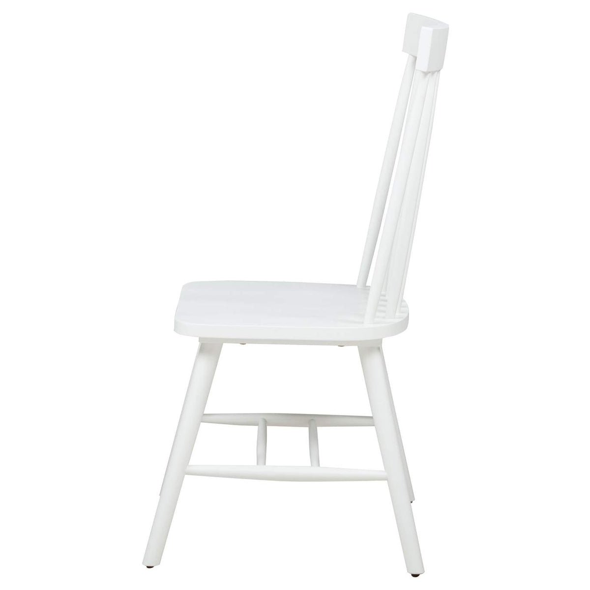 122502WHT Andrews Windsor Spindle Back Dining Side Chair White (Set of 2)