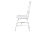 122502WHT Andrews Windsor Spindle Back Dining Side Chair White (Set of 2)