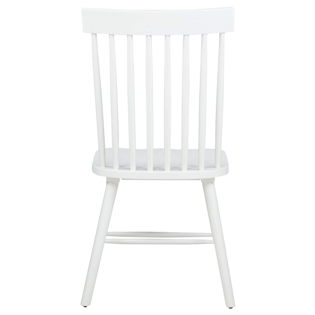 122502WHT Andrews Windsor Spindle Back Dining Side Chair White (Set of 2)