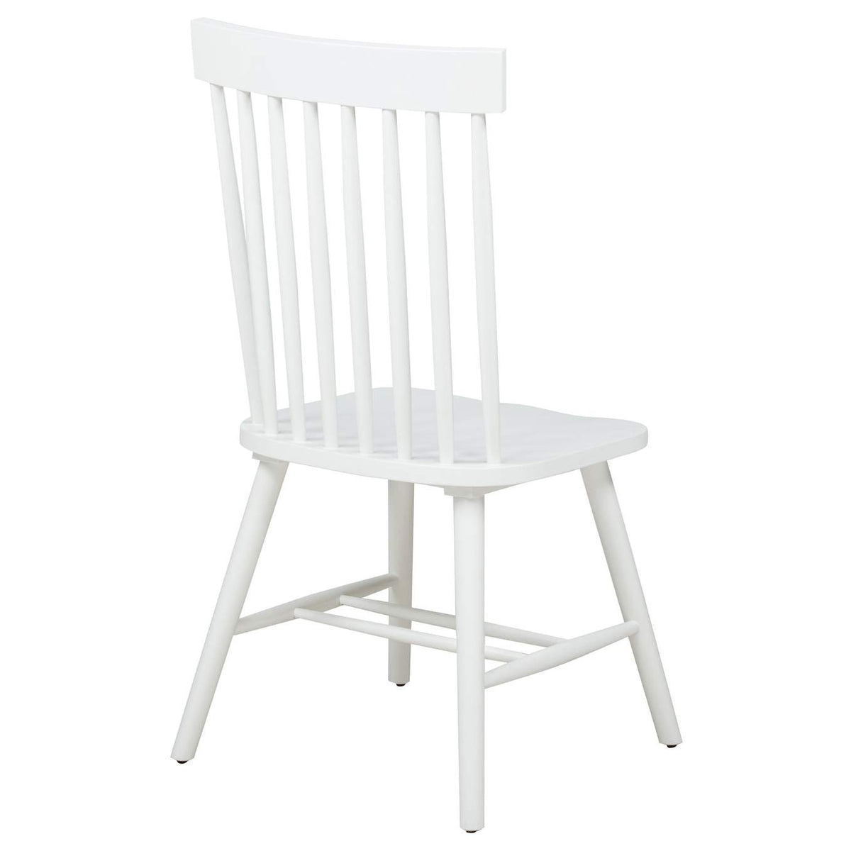 122502WHT Andrews Windsor Spindle Back Dining Side Chair White (Set of 2)