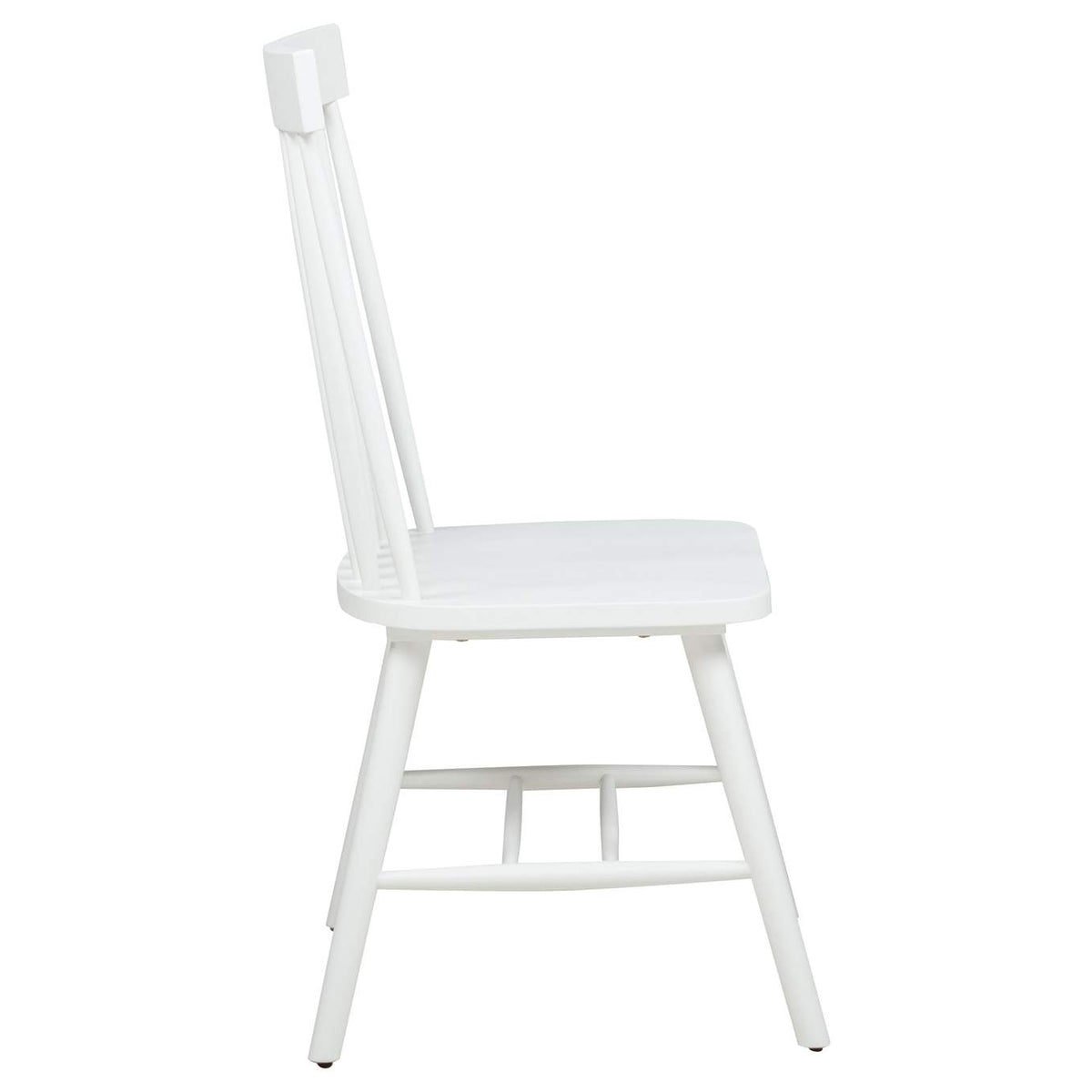 122502WHT Andrews Windsor Spindle Back Dining Side Chair White (Set of 2)
