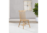 122502 Andrews Windsor Spindle Back Dining Side Chair Light Ash (Set of 2)