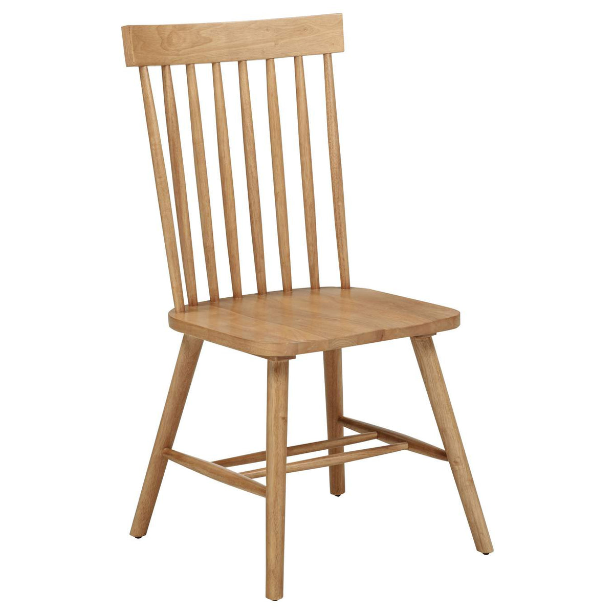 122502 Andrews Windsor Spindle Back Dining Side Chair Light Ash (Set of 2)