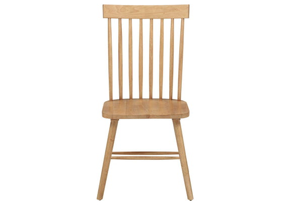 122502 Andrews Windsor Spindle Back Dining Side Chair Light Ash (Set of 2)