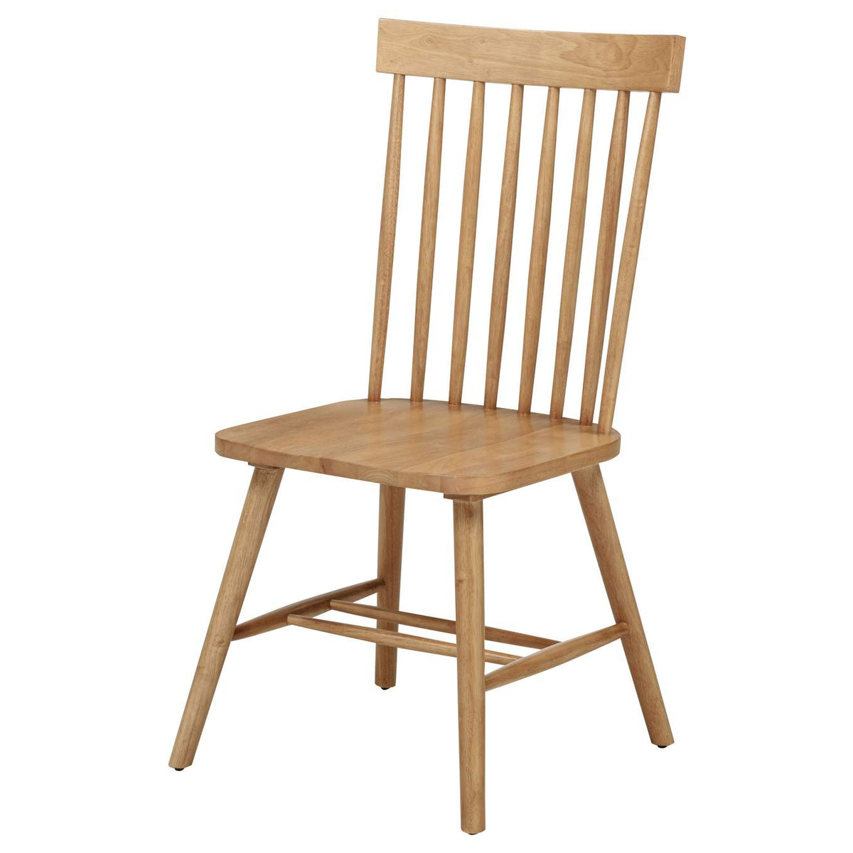 122502 Andrews Windsor Spindle Back Dining Side Chair Light Ash (Set of 2)