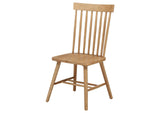 122502 Andrews Windsor Spindle Back Dining Side Chair Light Ash (Set of 2)
