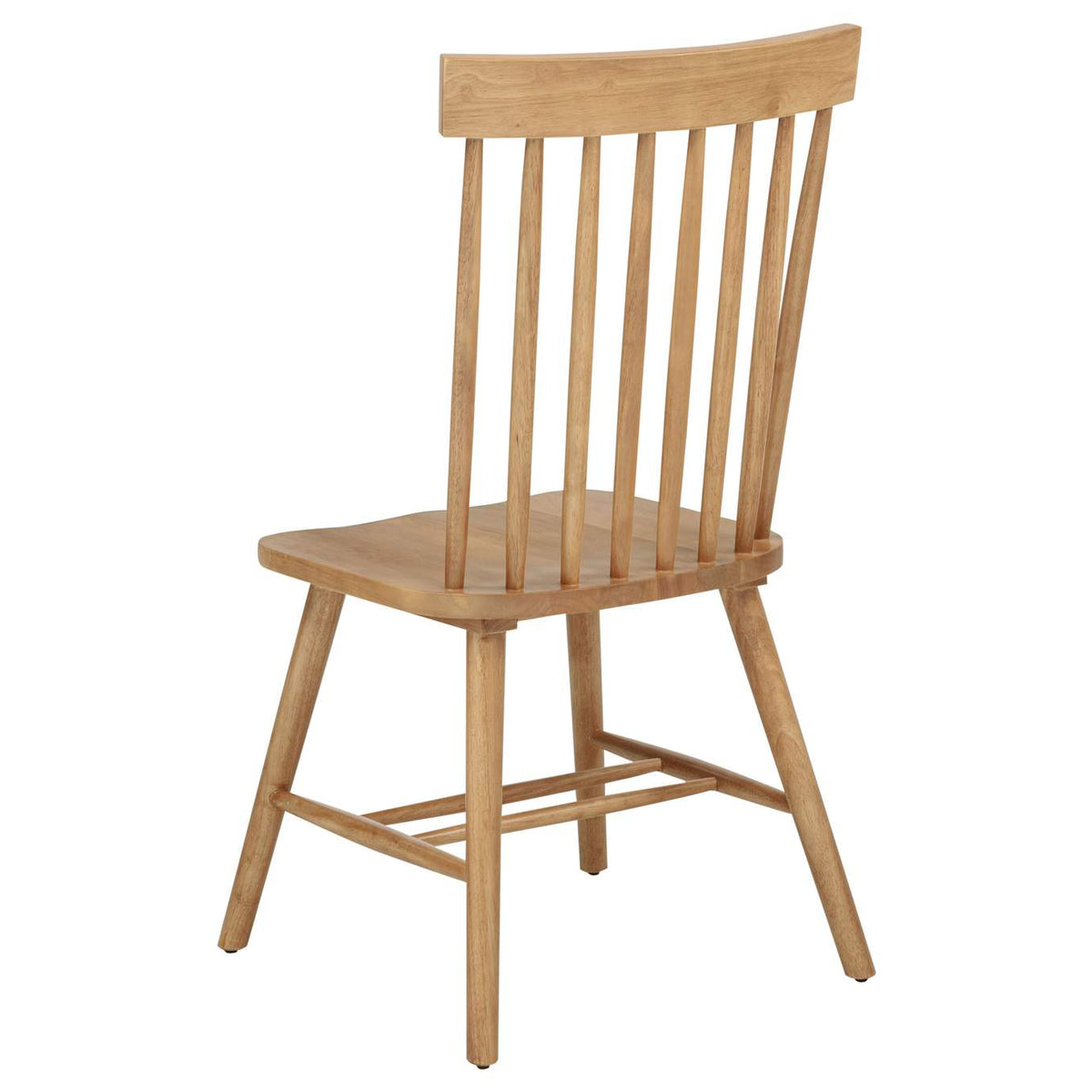122502 Andrews Windsor Spindle Back Dining Side Chair Light Ash (Set of 2)