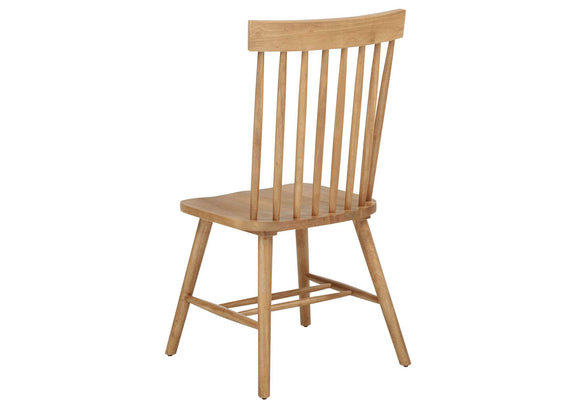 122502 Andrews Windsor Spindle Back Dining Side Chair Light Ash (Set of 2)