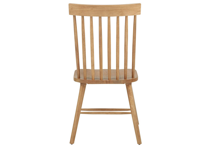 122502 Andrews Windsor Spindle Back Dining Side Chair Light Ash (Set of 2)