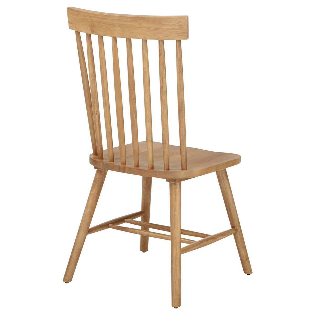 122502 Andrews Windsor Spindle Back Dining Side Chair Light Ash (Set of 2)
