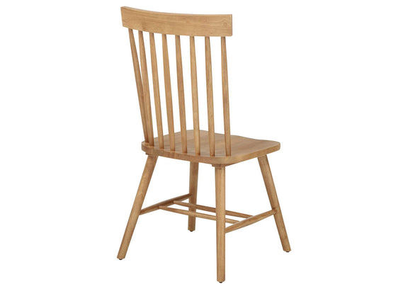 122502 Andrews Windsor Spindle Back Dining Side Chair Light Ash (Set of 2)