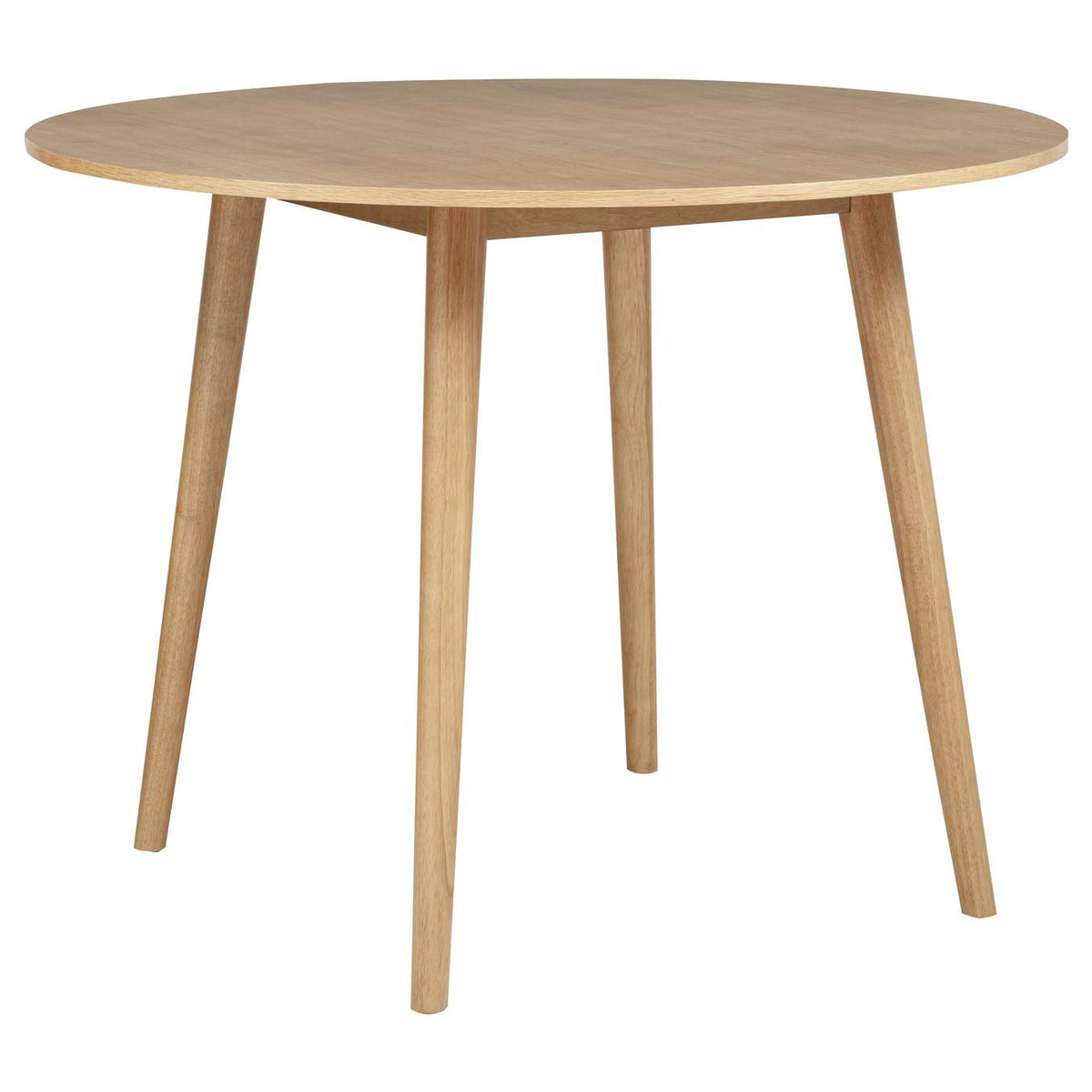 122508-S5B Andrews 5-piece Round Counter Dining Set Light Ash and Black