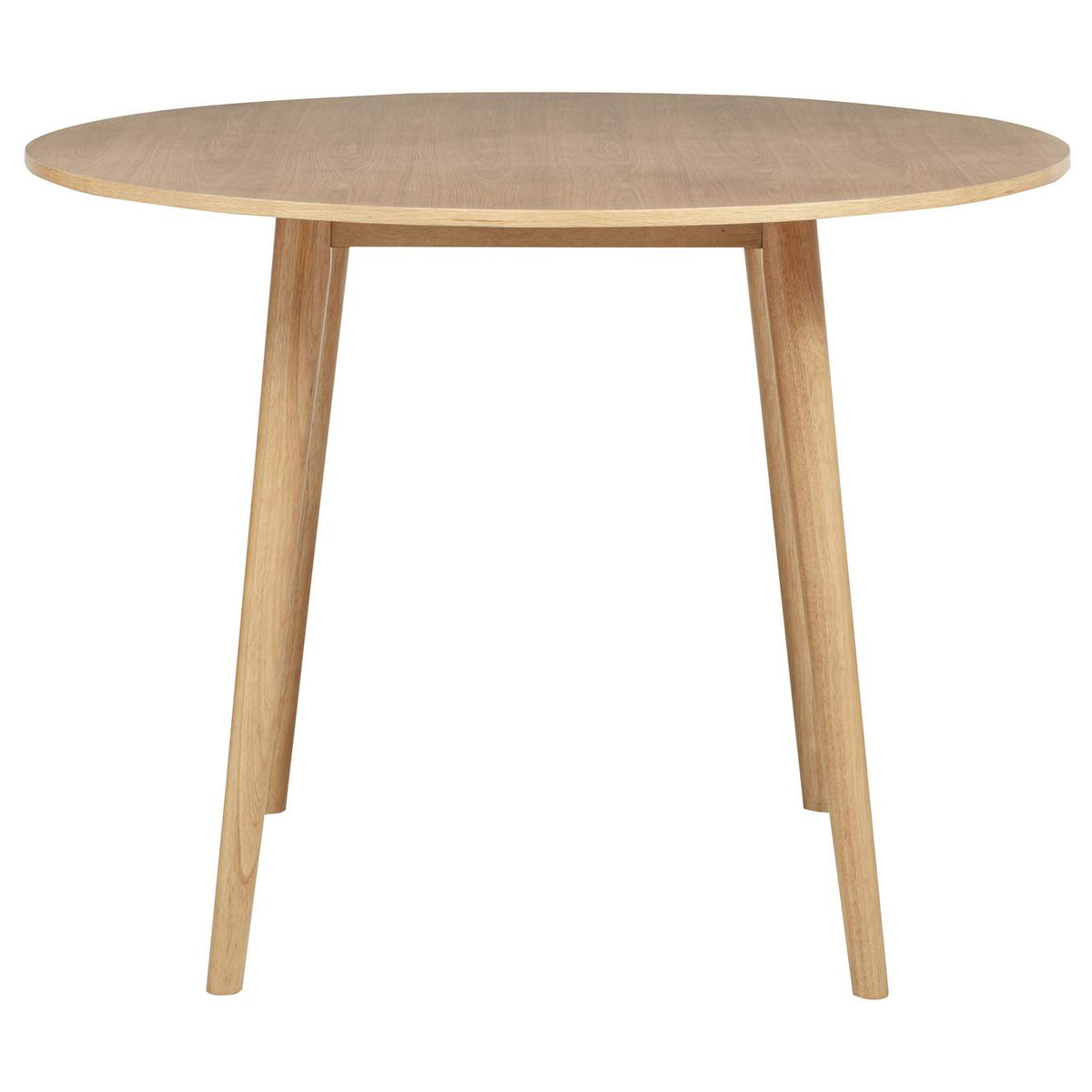 122508-S5B Andrews 5-piece Round Counter Dining Set Light Ash and Black