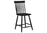122508-S5B Andrews 5-piece Round Counter Dining Set Light Ash and Black