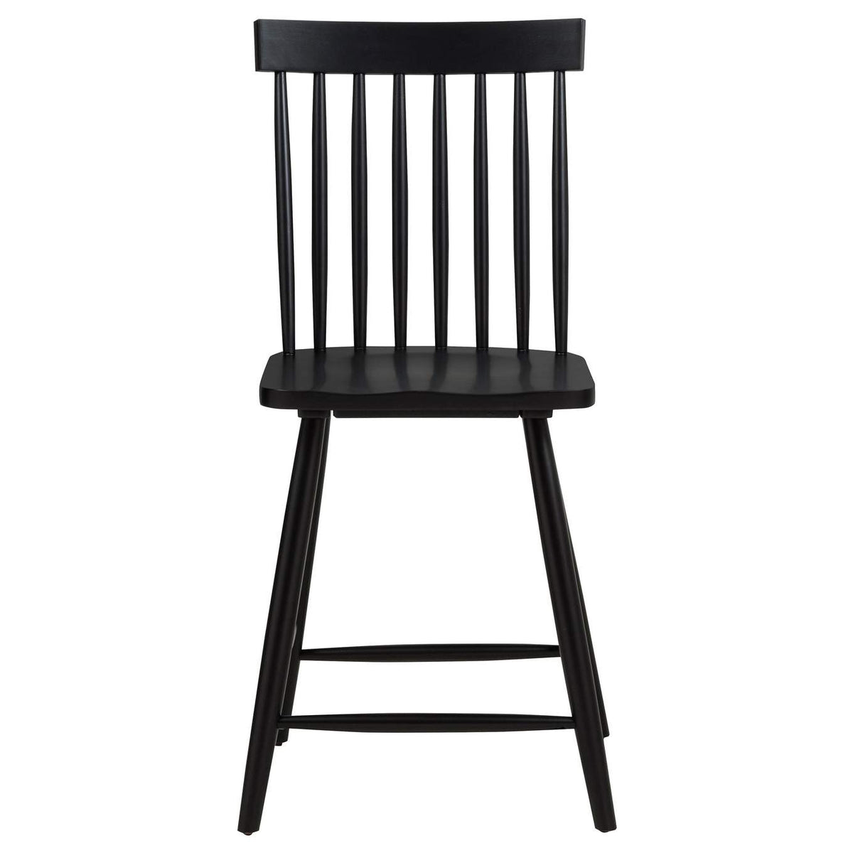 122508-S5B Andrews 5-piece Round Counter Dining Set Light Ash and Black