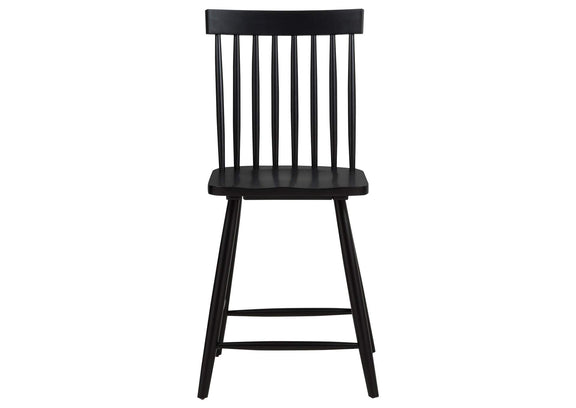 122508-S5B Andrews 5-piece Round Counter Dining Set Light Ash and Black