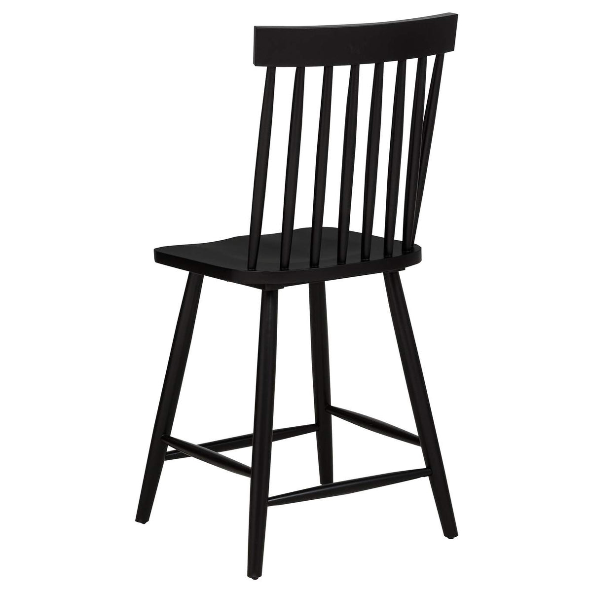 122508-S5B Andrews 5-piece Round Counter Dining Set Light Ash and Black