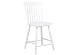 122508-S5W Andrews 5-piece Round Counter Dining Set Light Ash and White