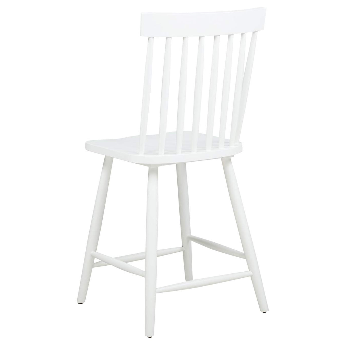 122508-S5W Andrews 5-piece Round Counter Dining Set Light Ash and White