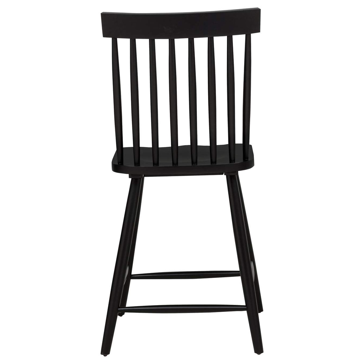 122509BLK Andrews Windsor Counter Height Dining Side Chair Black (Set of 2)