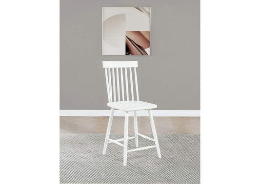 122509WHT Andrews Windsor Counter Height Dining Side Chair White (Set of 2)