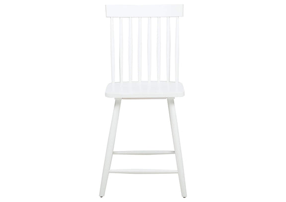 122509WHT Andrews Windsor Counter Height Dining Side Chair White (Set of 2)